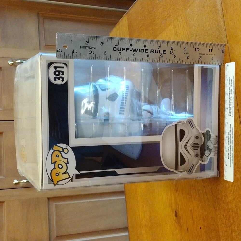Large 10" Funko Pop STORMTROOPER #391 Star Wars Celebration Bobble Head - Picture 3 of 8